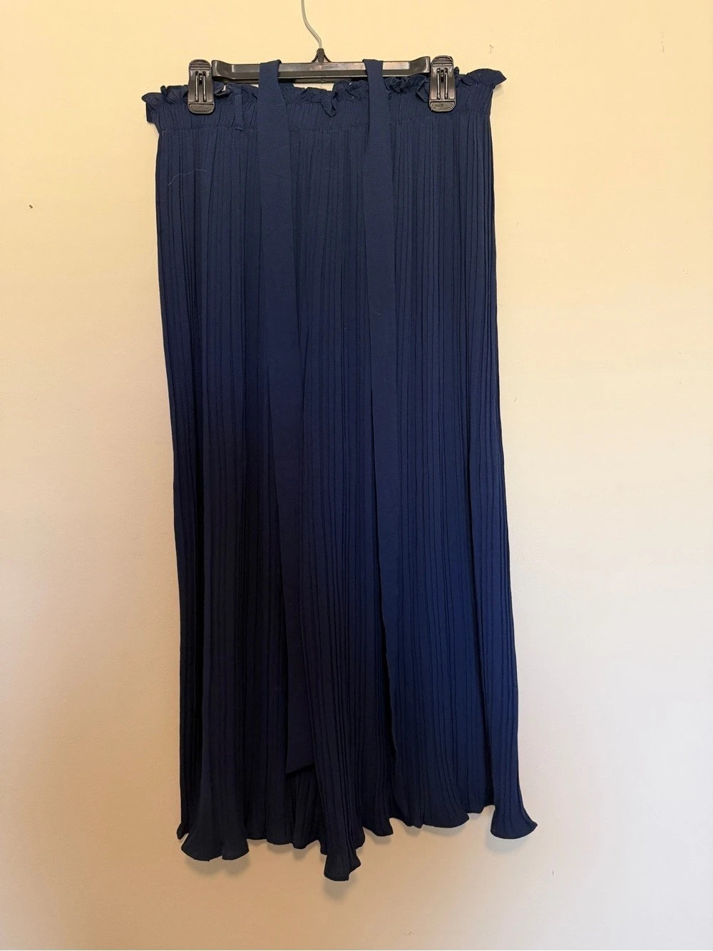 Freeway Pleated Wide Leg Dress Pants in Blue Like New